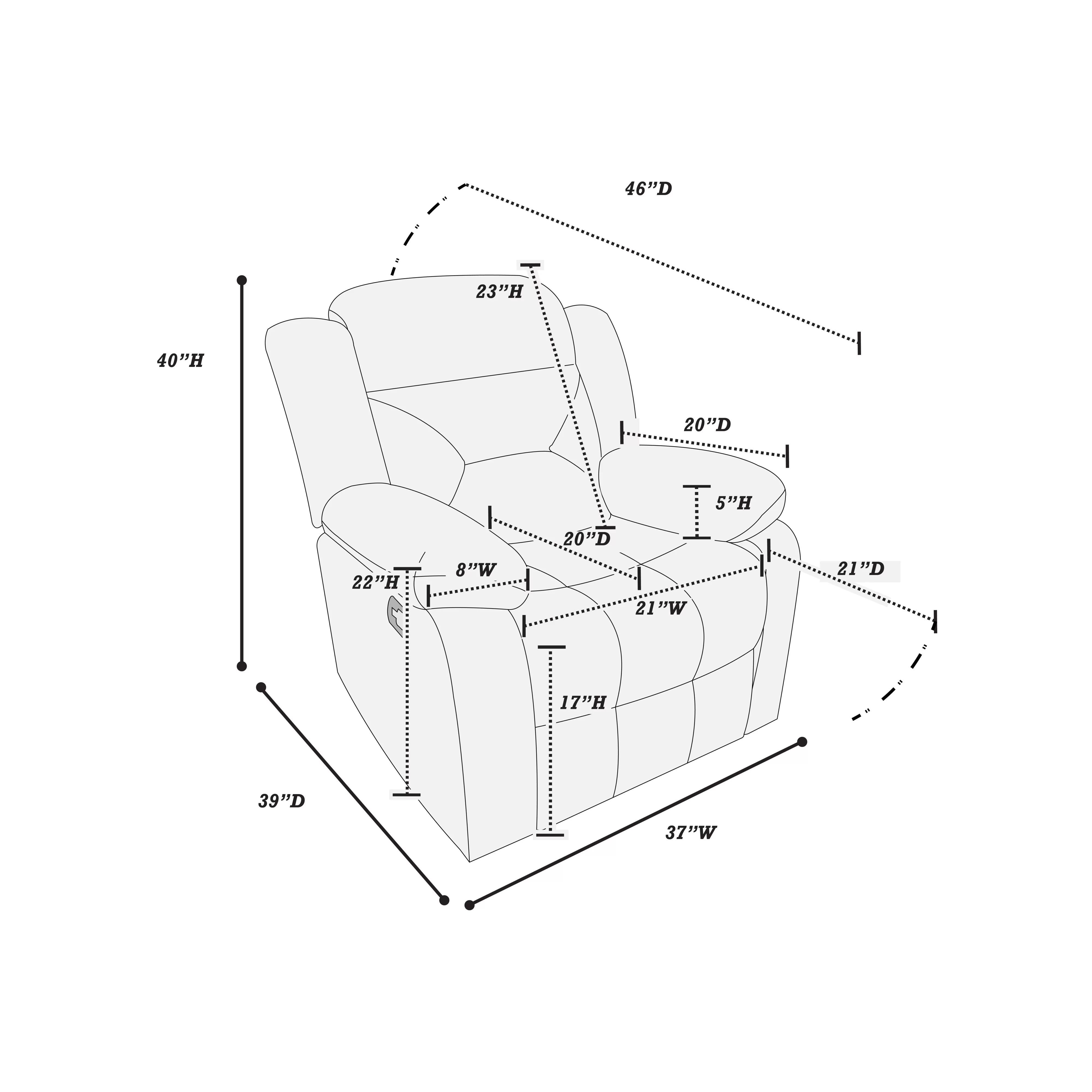 Single Recliner || F8794/ F8797 / F8157