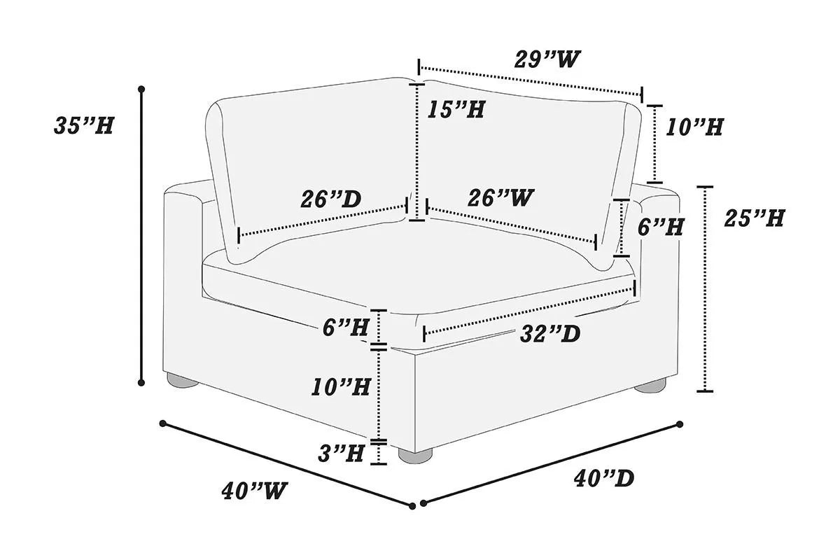 Corner Sofa || F8894  / F8897