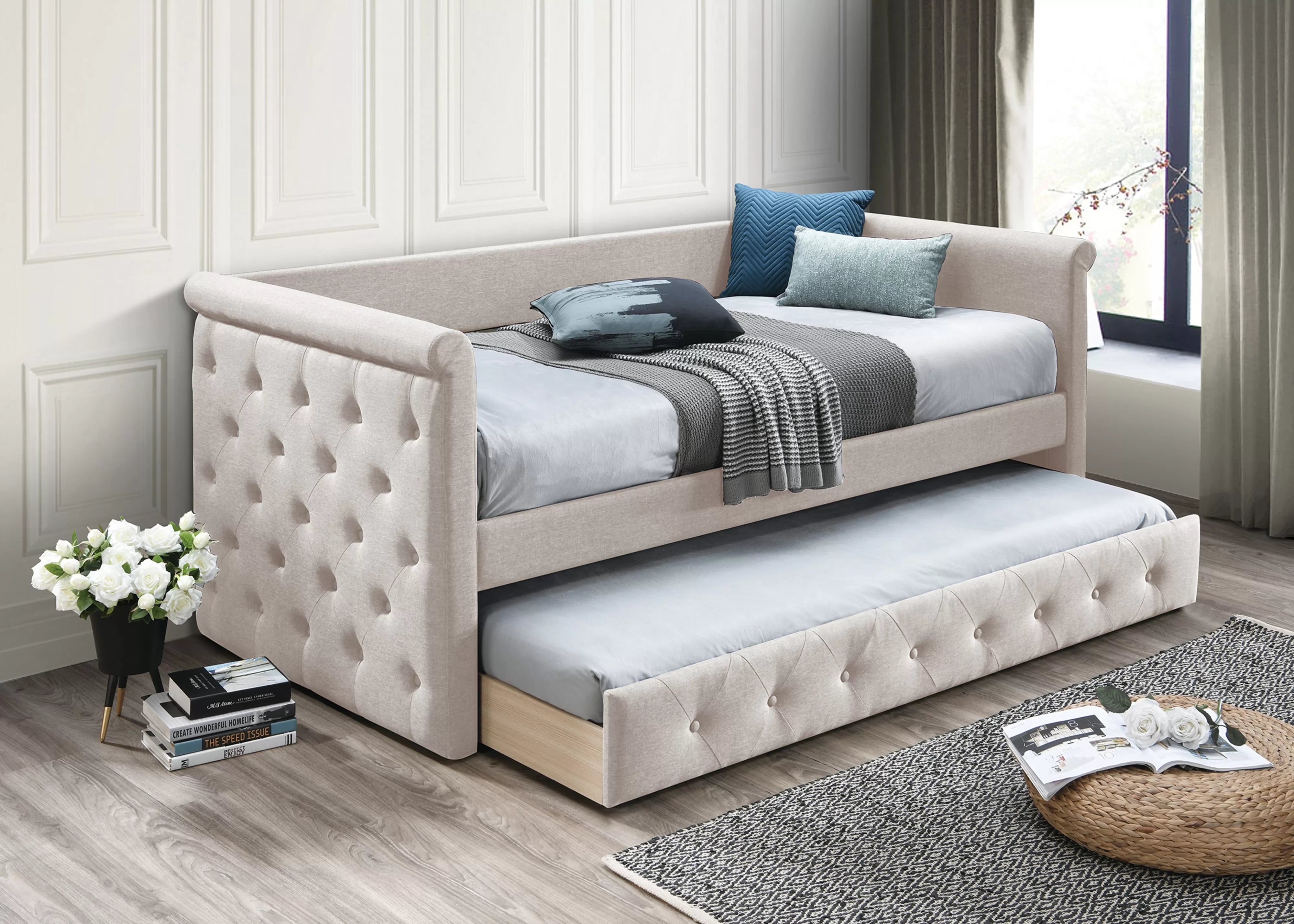 Day Bed w/ Slats + Trundle  || F9460/ F9461/ F9462