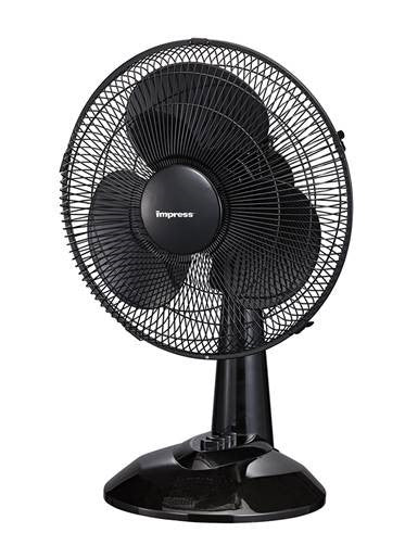 Impress IM-713B 12-inch 3-speed oscillating desk fan black =IM-713B