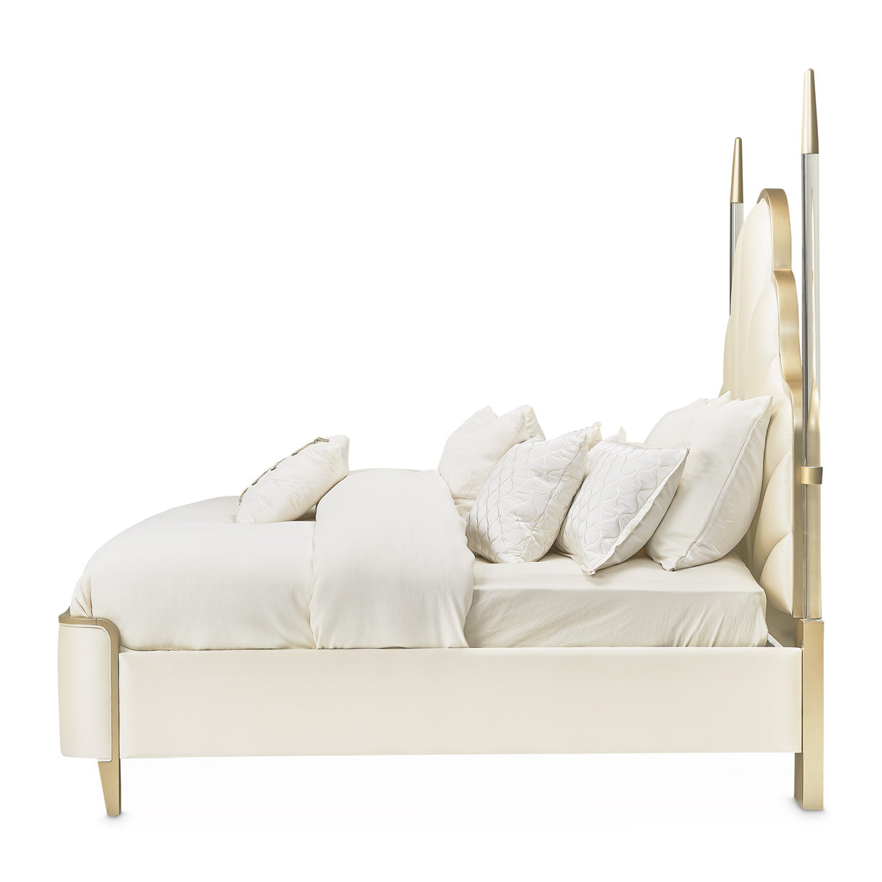 MALIBU CREST Cal King Scalloped Poster Bedroom set (4 Pc)