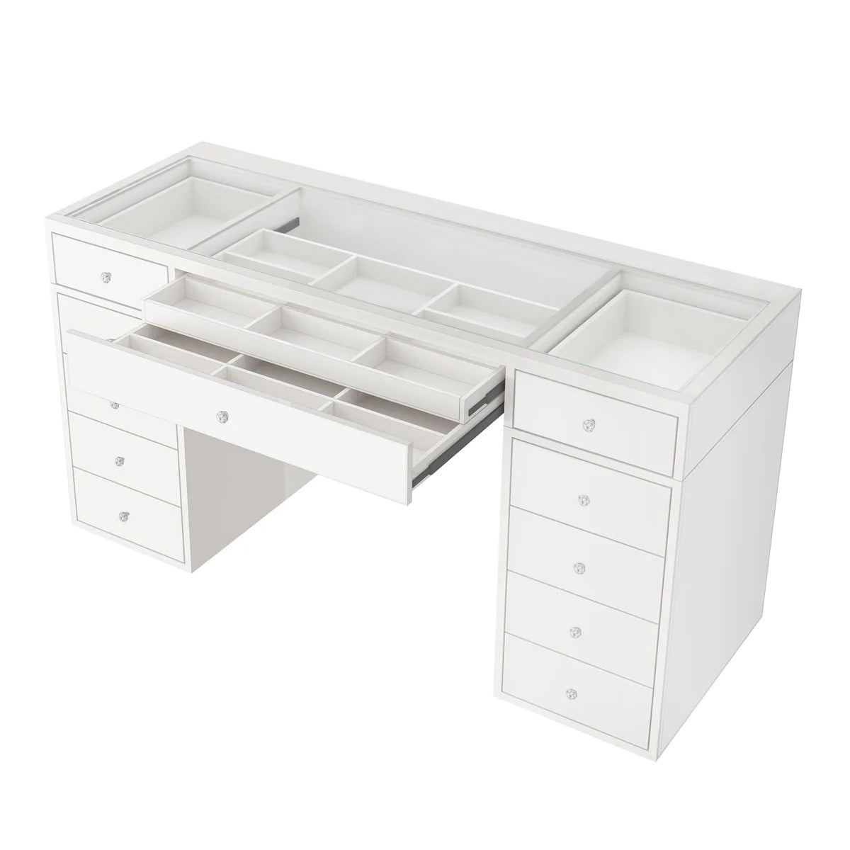 IVFT-LUXESLAYNM-WHT-N | SlayStation® Luxe Premium Vanity Table