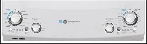 27 Inch Stackable Laundry Washer and Dryer -GUD27EESNWW