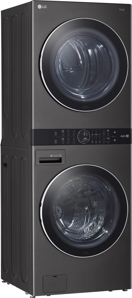 27 Inch Smart Electric Laundry Center with 4.5 cu. ft. Washer Capacity, 7.4 cu. ft. Dryer Capacity, WKEX200HBA