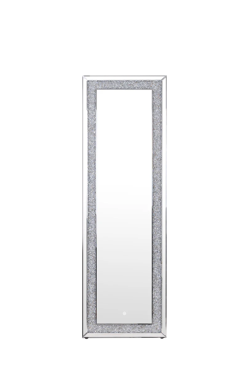 VANITII Crushed Diamonds LED Standing Mirror X-STA-MIR-LED-01