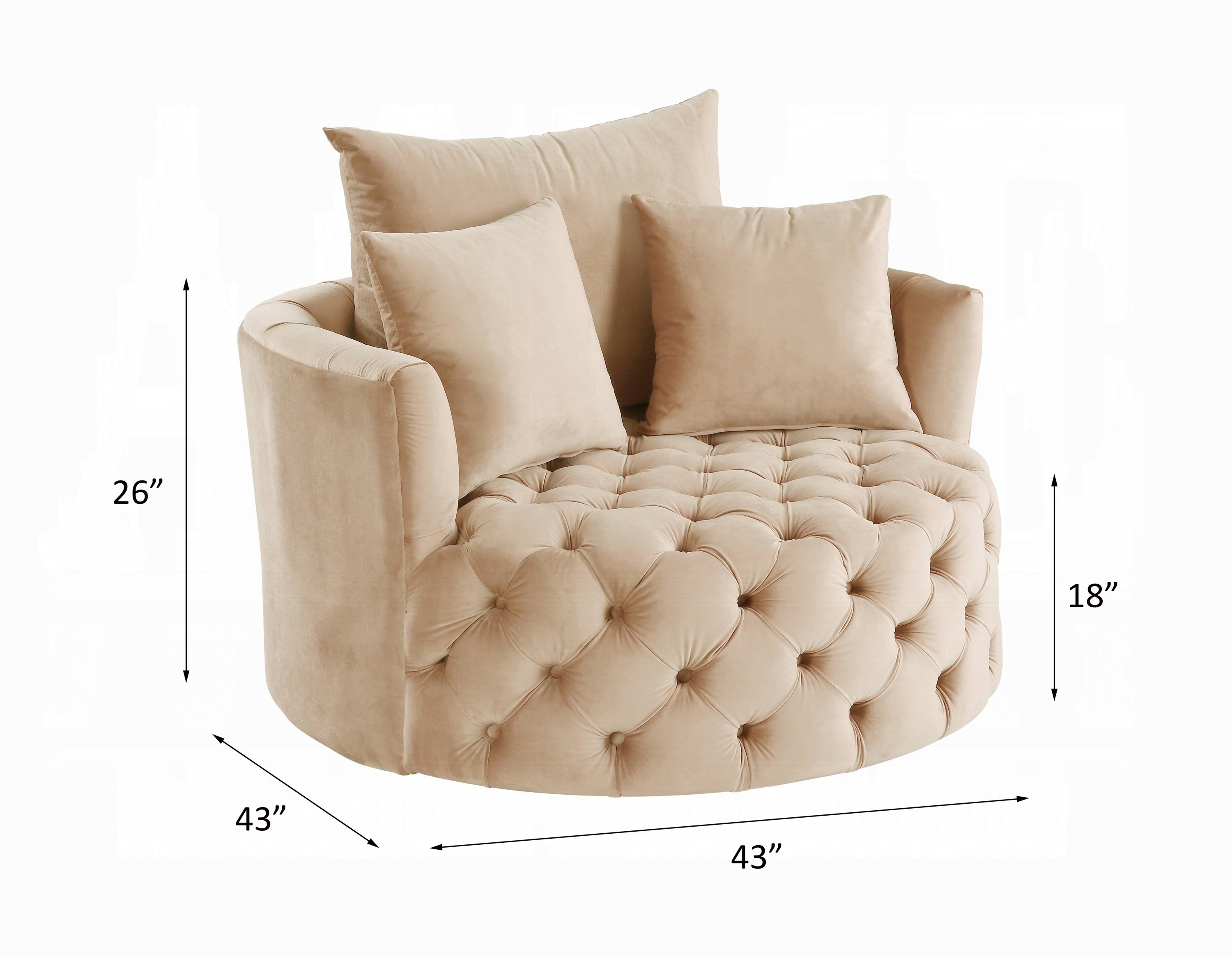 Zunyas Accent Chair W/Swivel