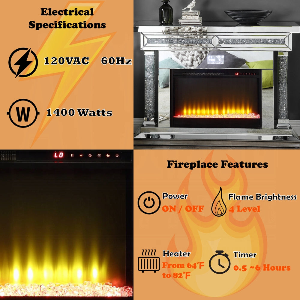 Noralie Fireplace W/Bluetooth