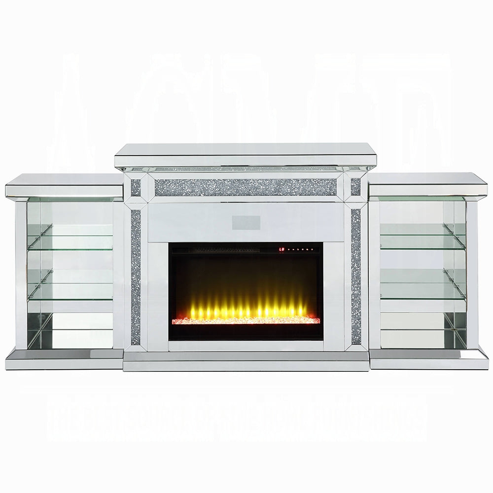 Noralie Fireplace W/LED & Bluetooth