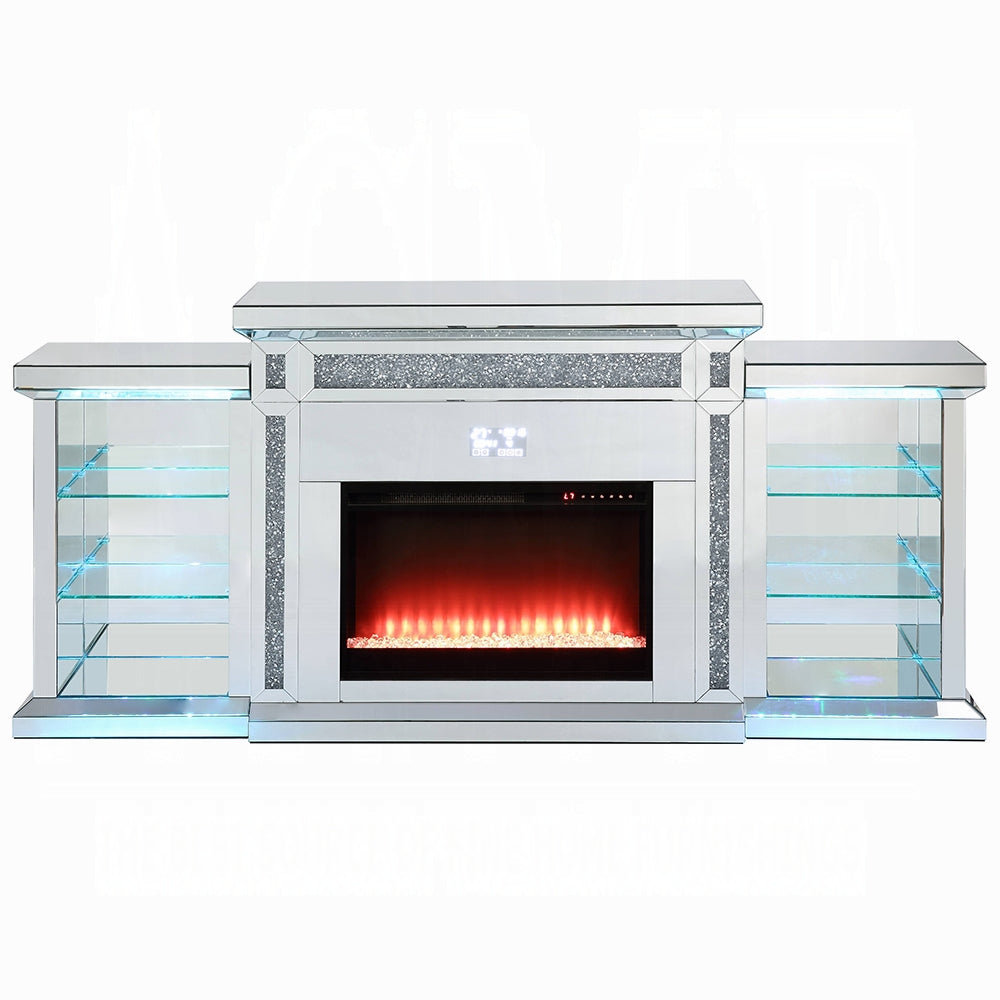 Noralie Fireplace W/LED & Bluetooth