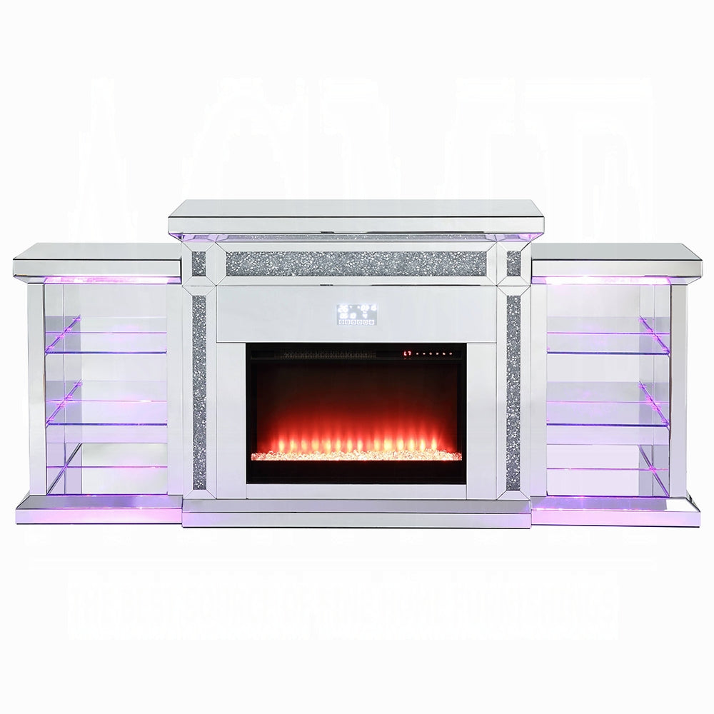 Noralie Fireplace W/LED & Bluetooth
