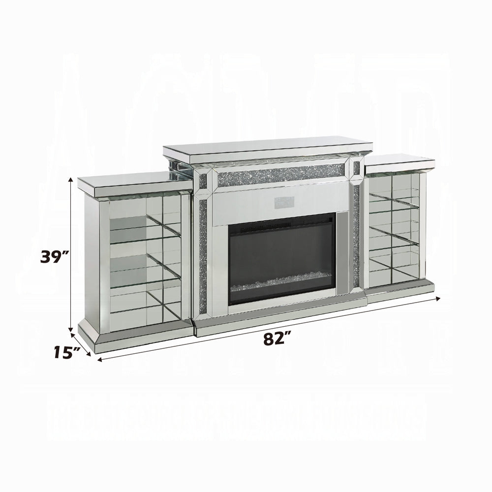 Noralie Fireplace W/LED & Bluetooth