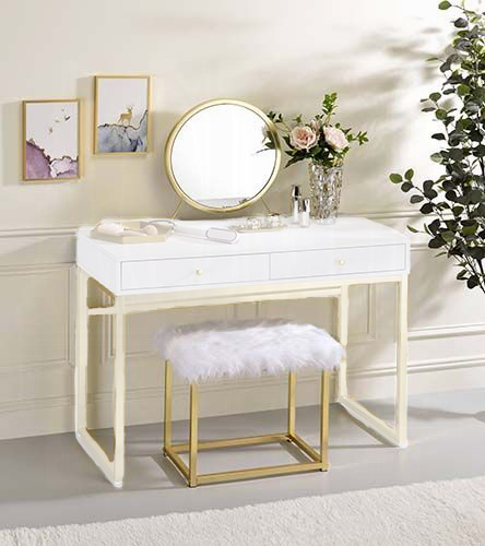 Adao Vanity Mirror & Stool