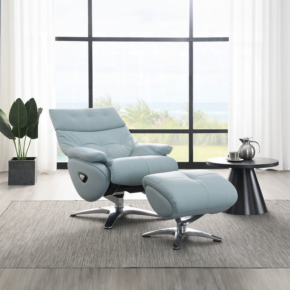 Janella MOTION ACCENT CHAIR W/SWIVEL & OTTOMAN