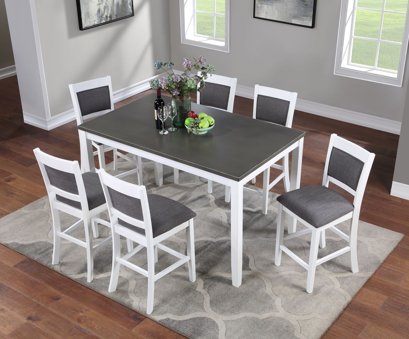 Porto 7 Piece Pub Height Dining Set - VH757