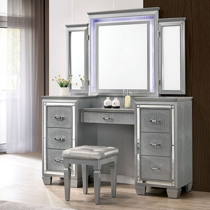 TASMIN VANITY W/ STOOL     |     CM7979SV-V