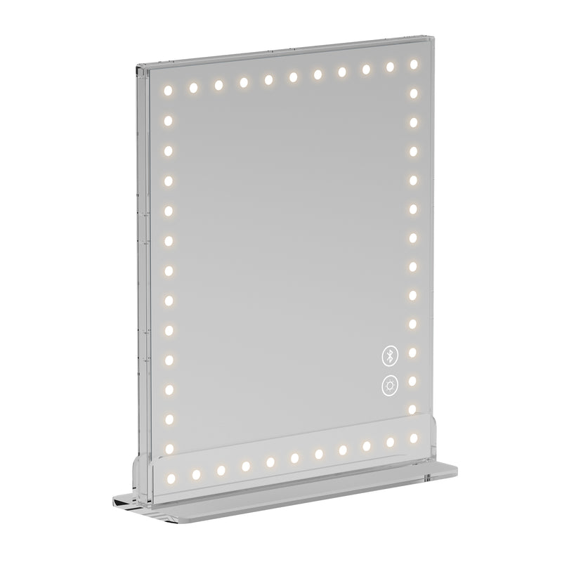 VANITII LED Music Mirror with Dimmable Light 2530LB-bt-Clear