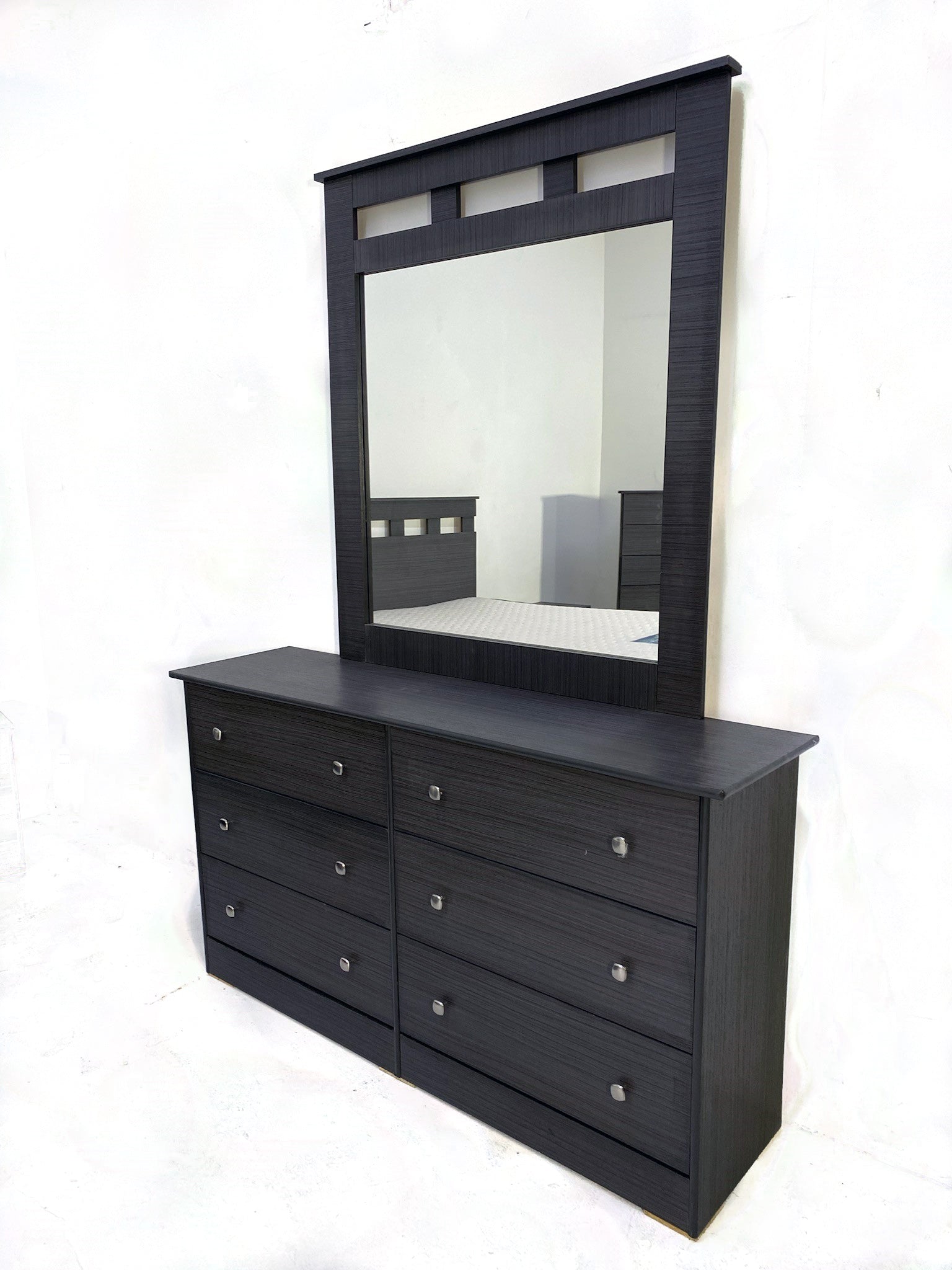 Affordable Grey Dresser/Mirror Affordable Grey Dresser/Mirror