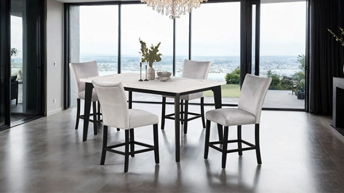 Sabro Rect Counter Ht. Table w/4 Dining  Chairs