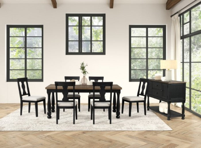 Neue Mills Rect. Dining Table w/ 6 Dining Chairs