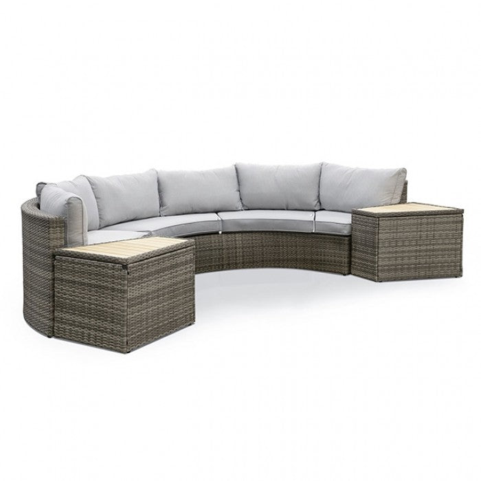 Barbuda 6 PC. Sectional Sofa W/ 2 End Tables | GM-1046-5PK