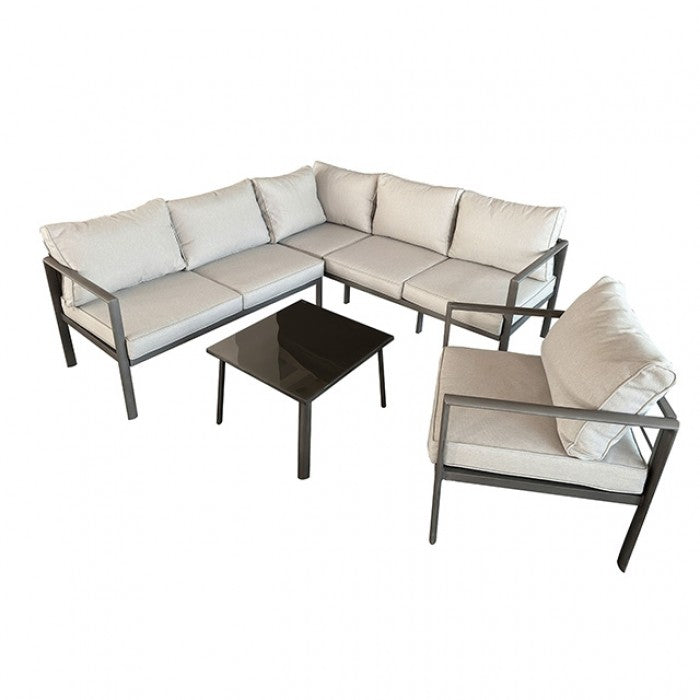 Farisha 6 PC. Outdoor Sectional Set | LA-A024WH-4PK