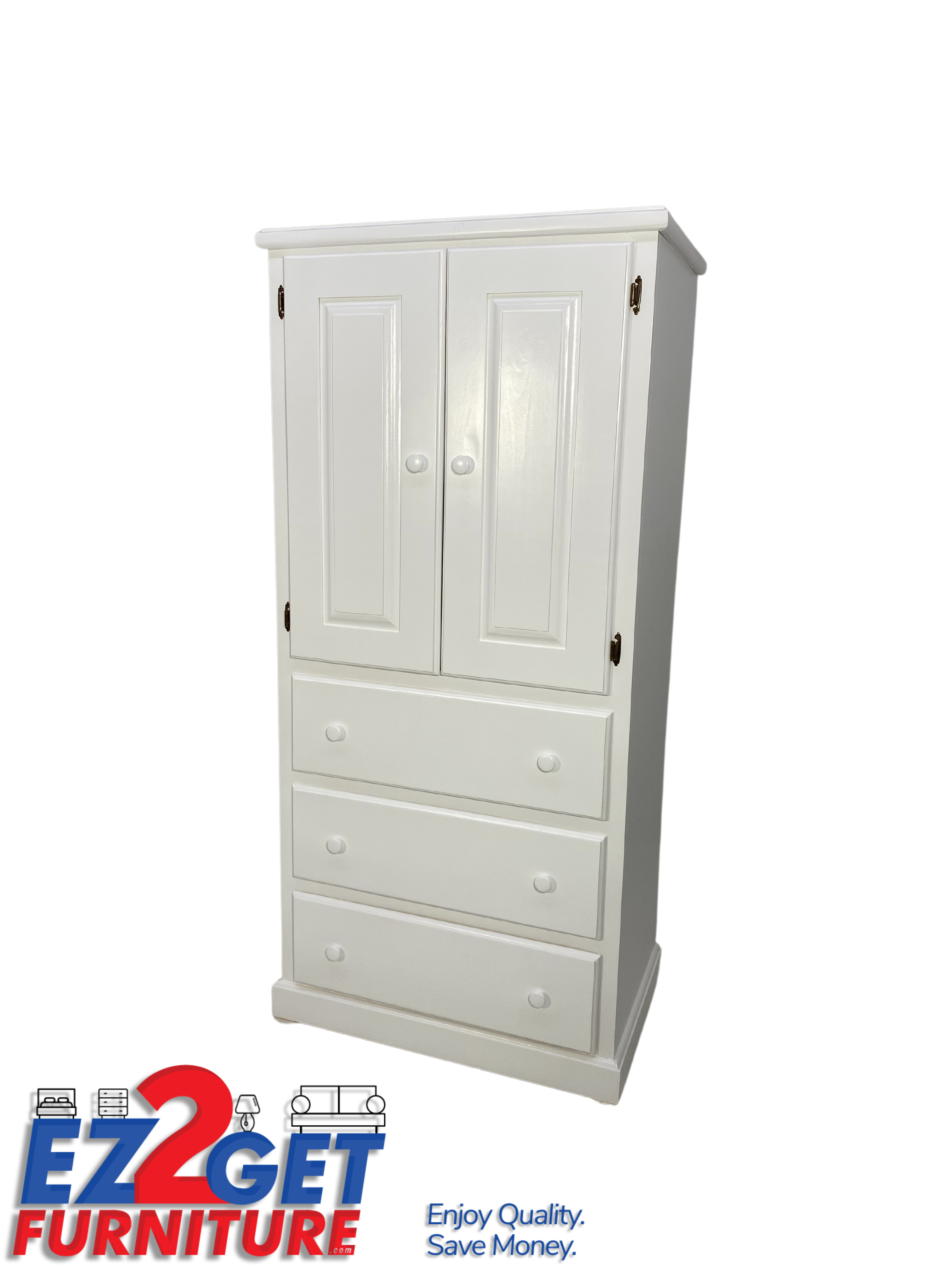 Solid Pine Wood Closet-36" x 73" H