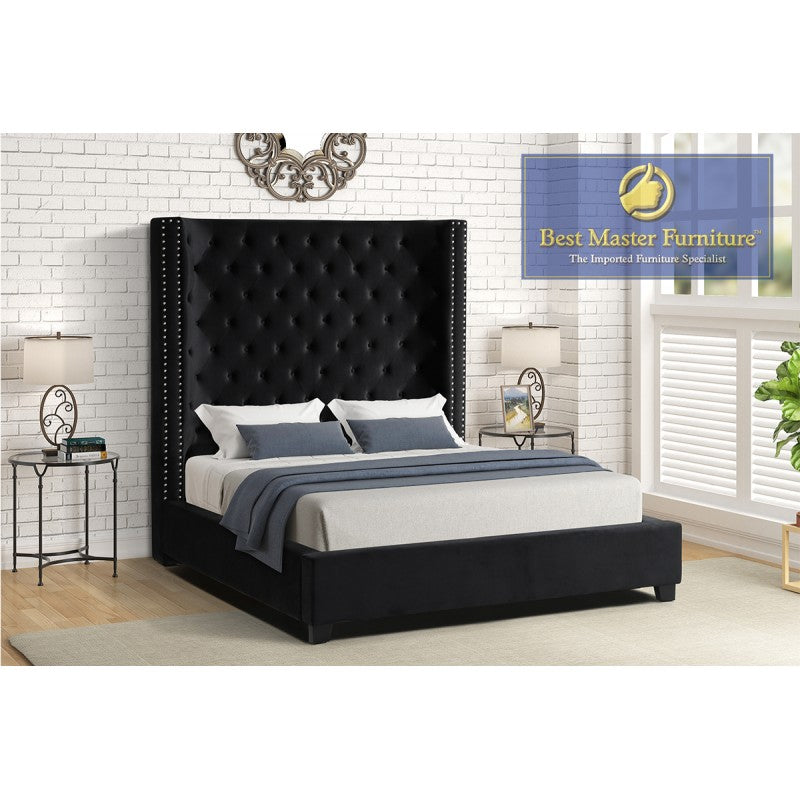 Velvet Upholstered Bed - YY139