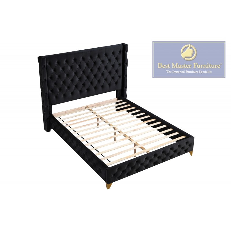 Velvet Tufted Bed - Yy140