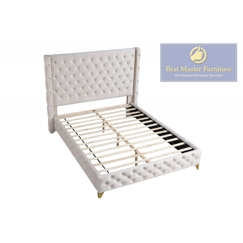 Velvet Tufted Bed - Yy140