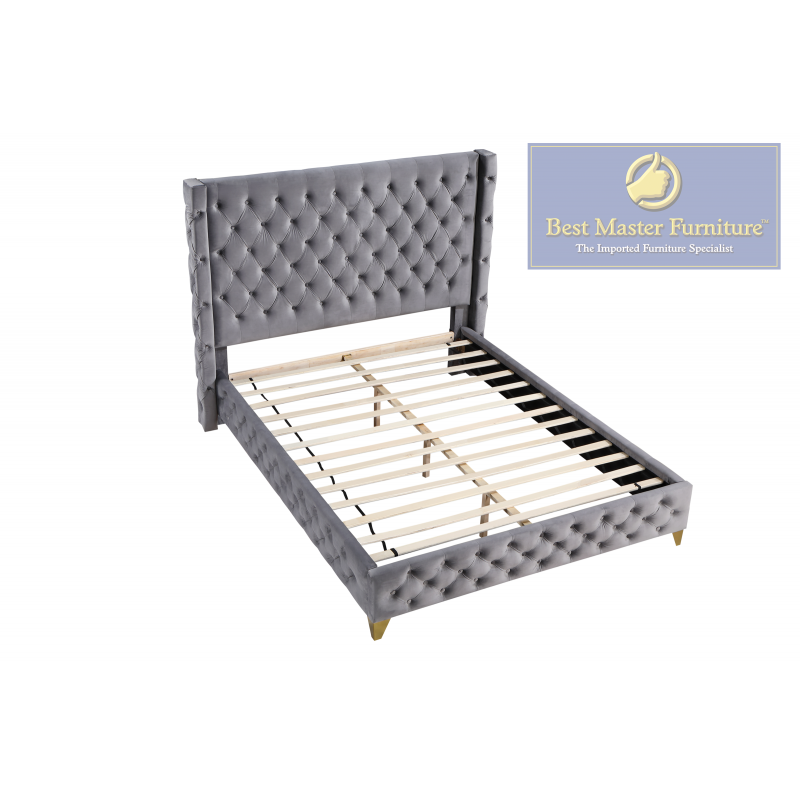 Velvet Tufted Bed - Yy140