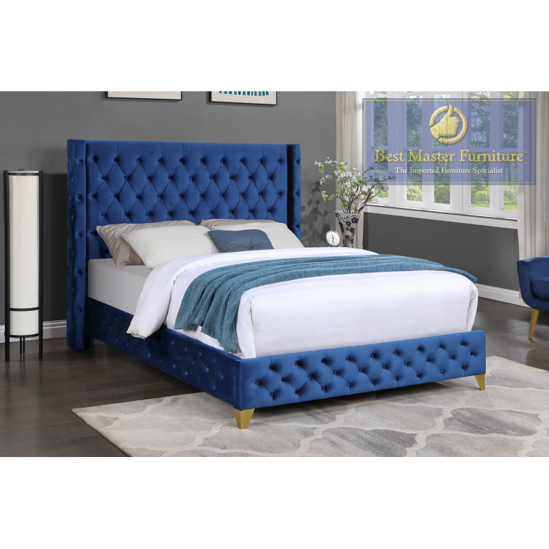 Velvet Tufted Bed - Yy140