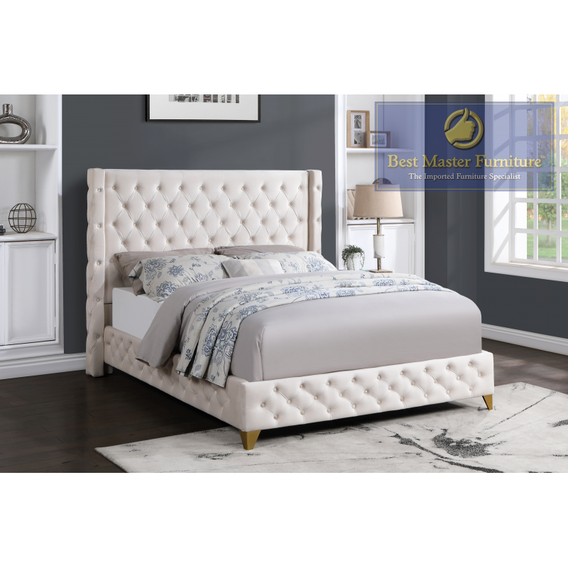 Velvet Tufted Bed - Yy140