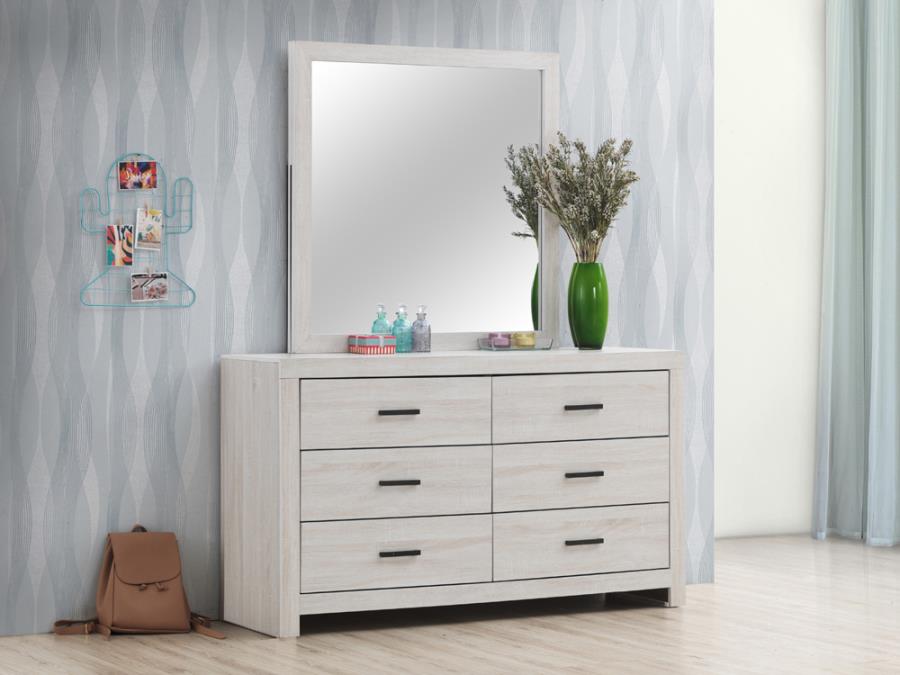 Brantford Dresser With Mirror Coastal White