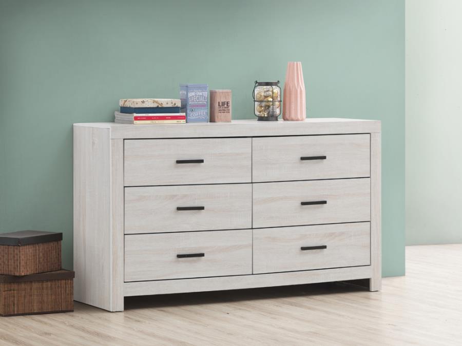 Brantford Dresser With Mirror Coastal White