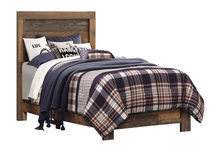 Sidney 5-piece Twin Panel Bedroom Set Rustic Pine- 223141T-S5