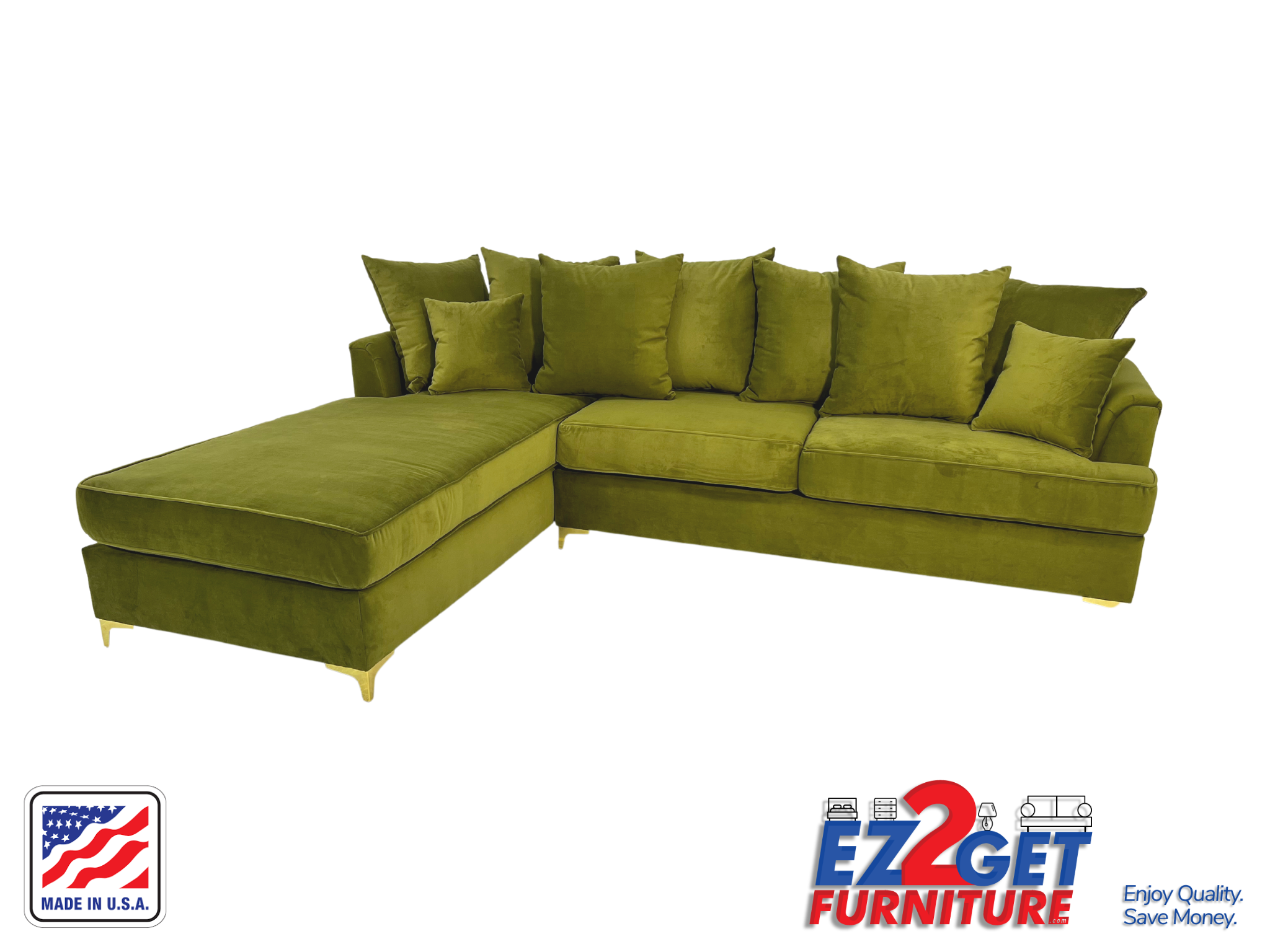 Olive Green Sectional Sofa