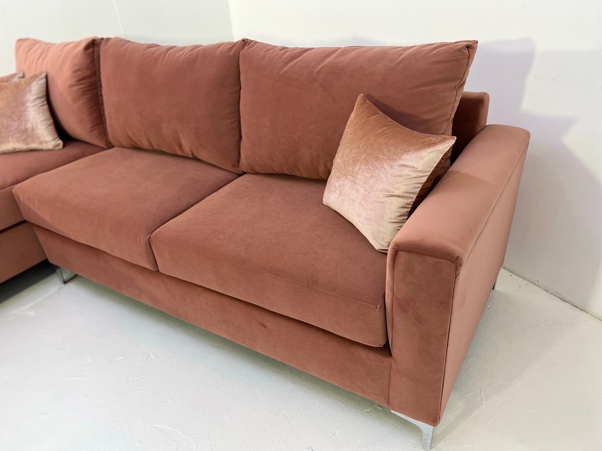 Pink Sectional- Customizable- Made in The USA