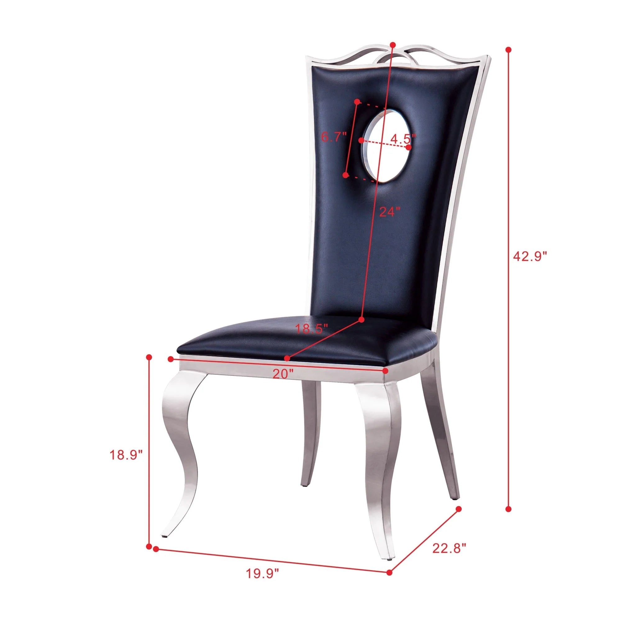 DCK98 DINING CHAIR (2/CTN)