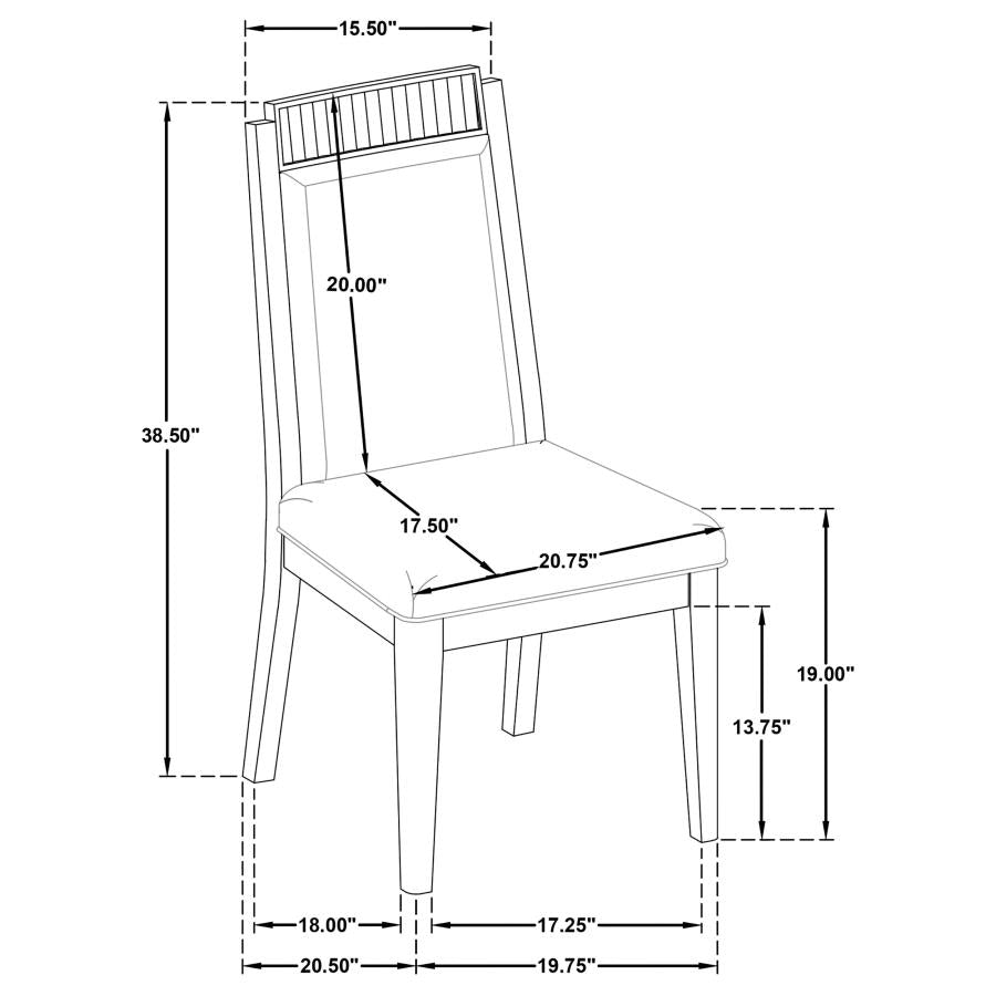 Brookmead 7-piece Rectangular Dining Set with 18" Removable Extension Leaf Black-108231-S7