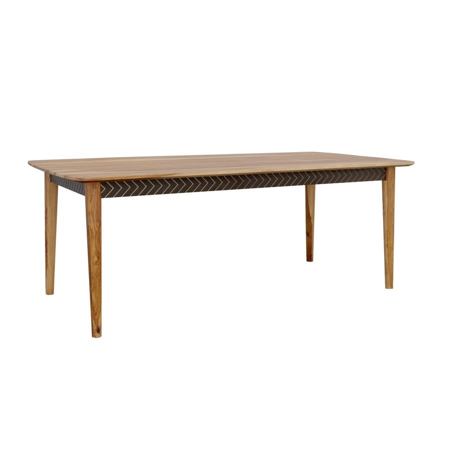 Partridge Wooden Dining Table Set Natural Sheesham 110571