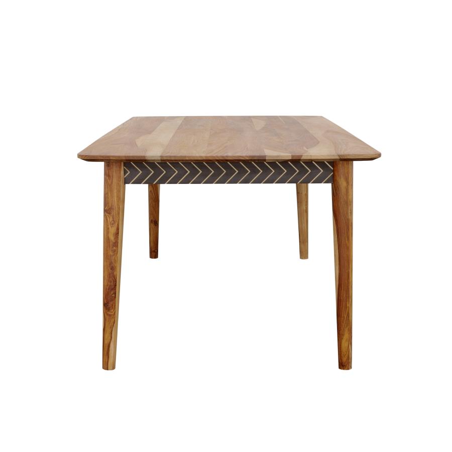 Partridge Wooden Dining Table Set Natural Sheesham 110571