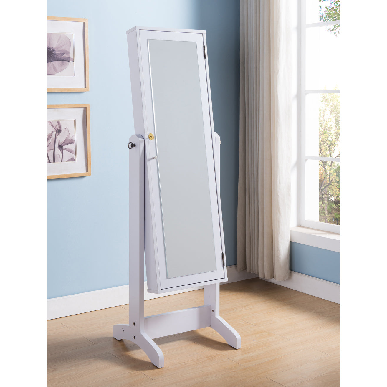 161599 | JEWELRY CHEVAL MIRROR (BOX 1.2.)-WHITE