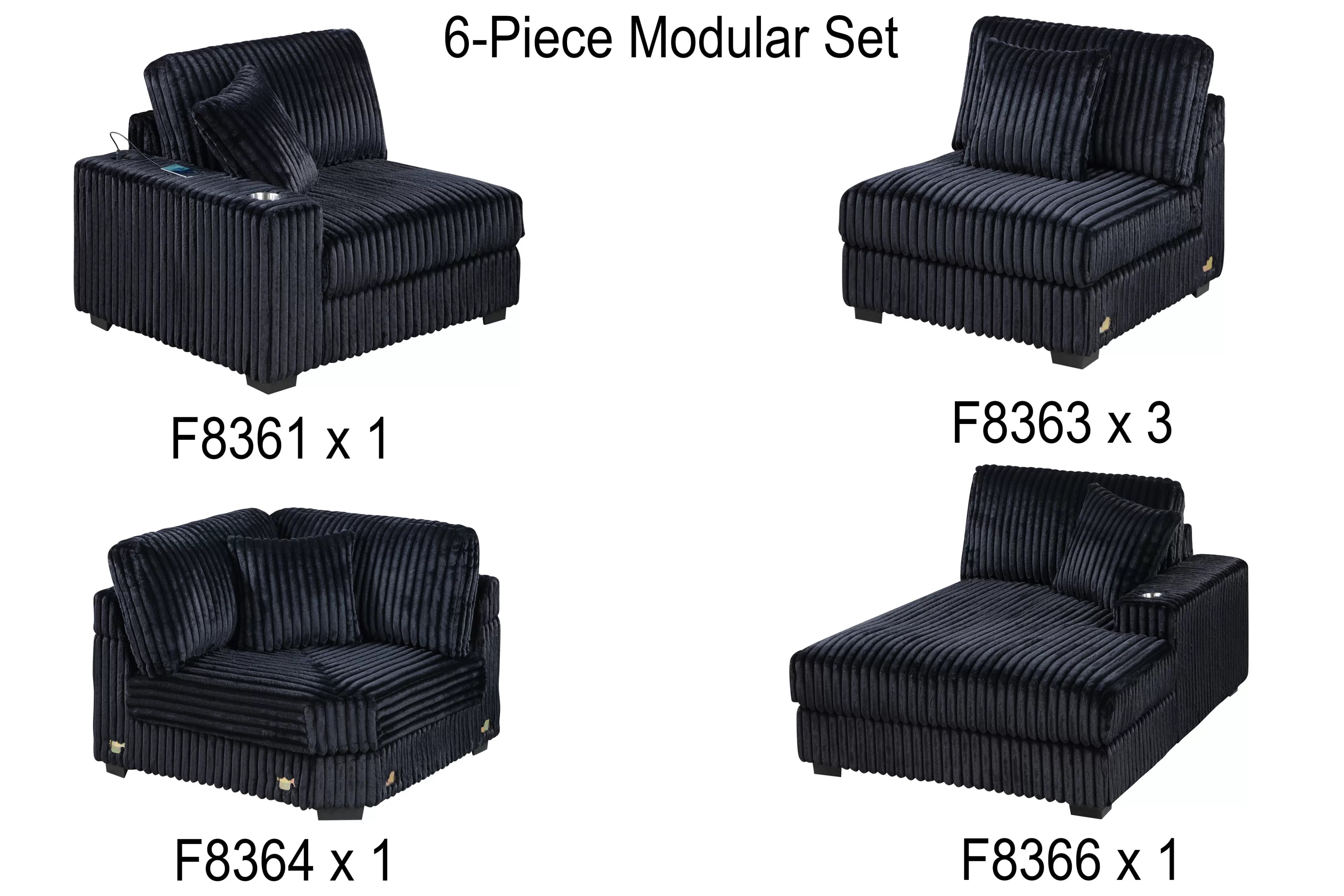 6-Pcs XL Modular Set || 163 / 158 / 191