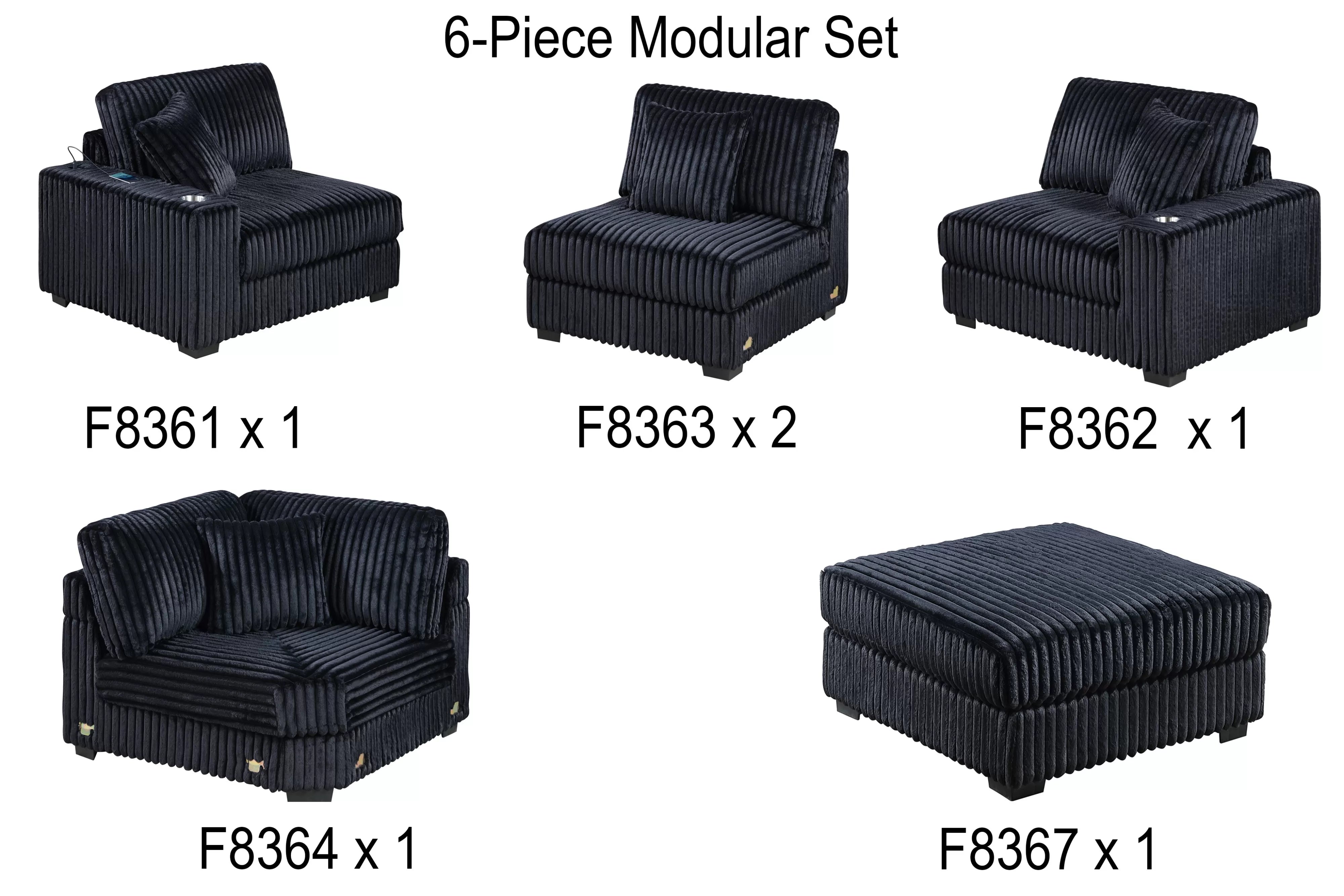 6-Pcs XL Modular Set || 164 / 159 / 192