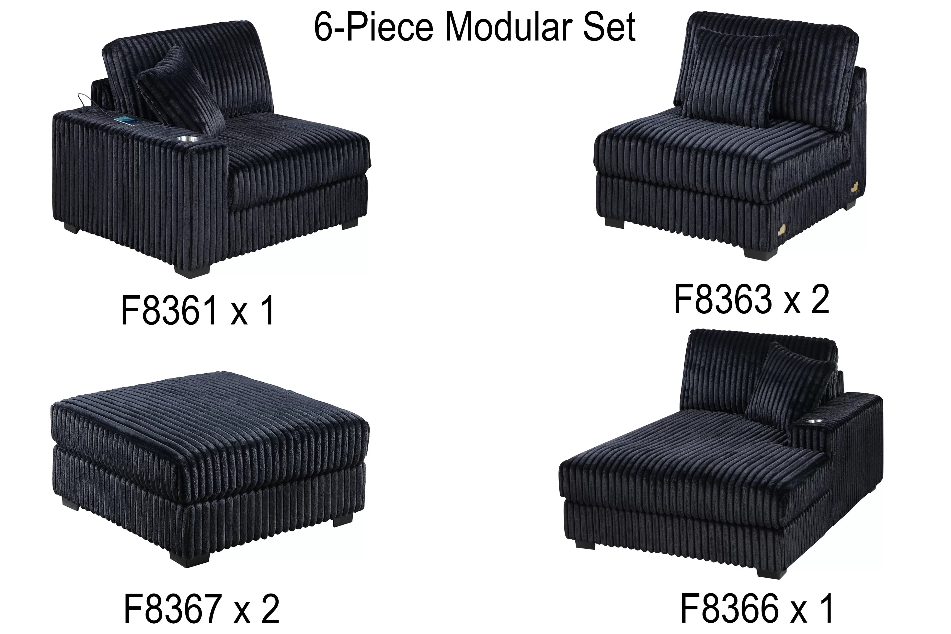 6-Pcs XL Modular Set || 165 / 160 / 193