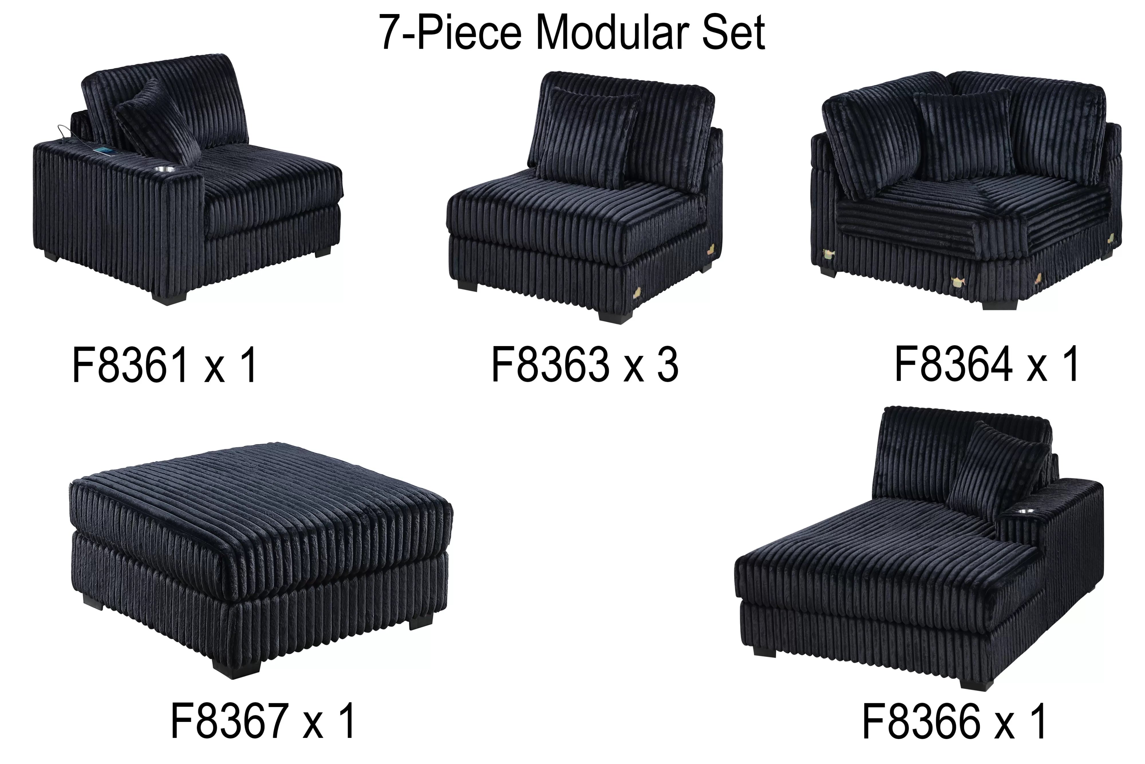 7-Pcs XL Modular Set || 166 / 161 / 194