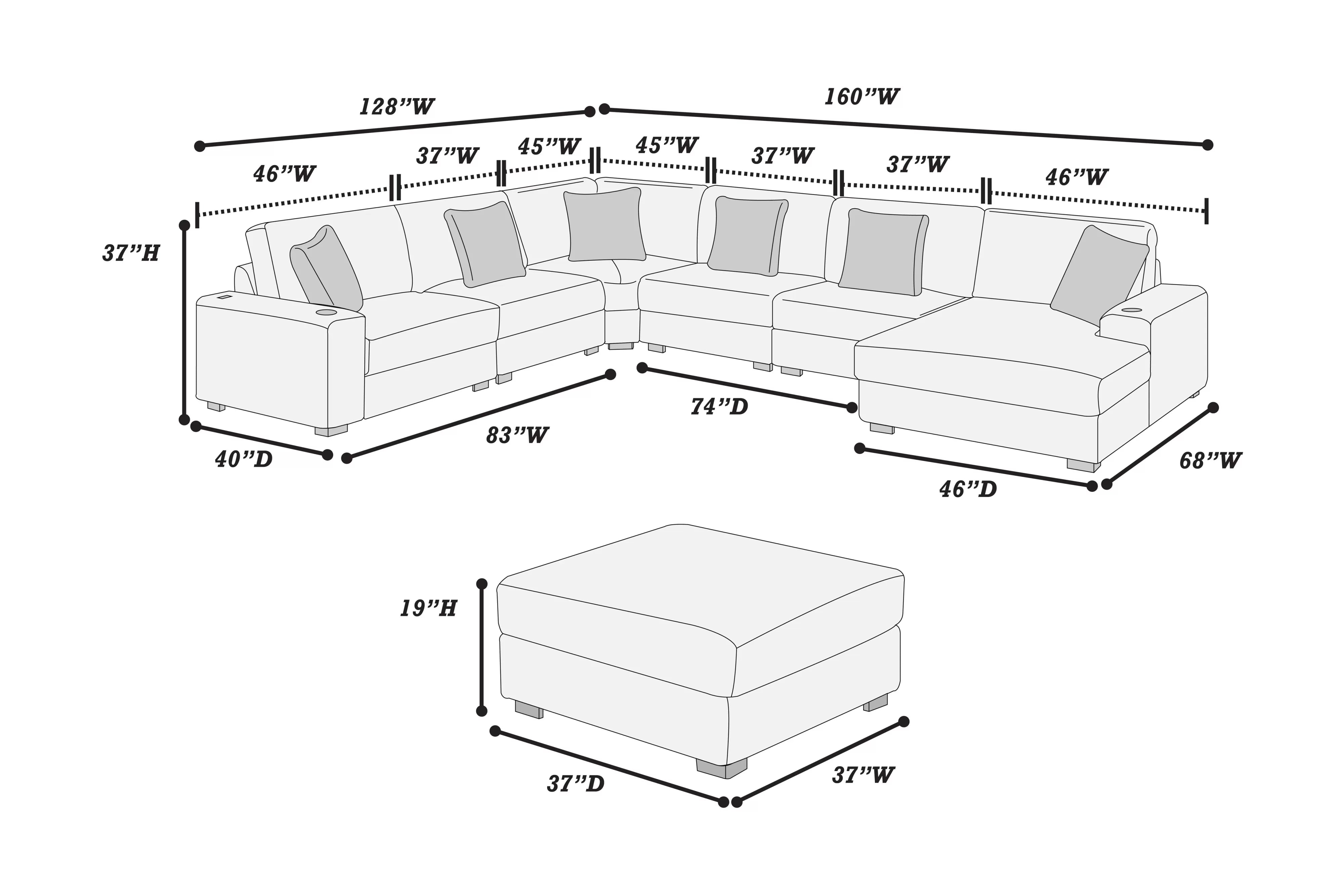 7-Pcs XL Modular Set || 166 / 161 / 194