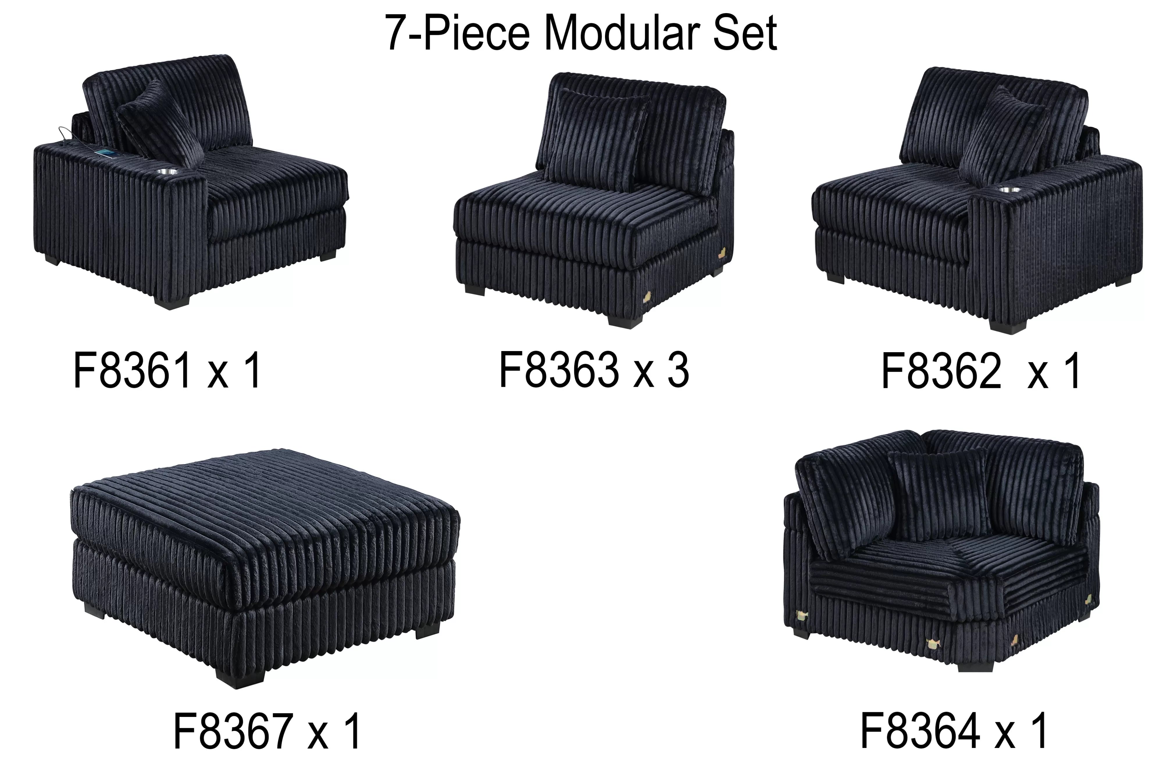 7-Pcs XL Modular Set || 167 / 162 / 195
