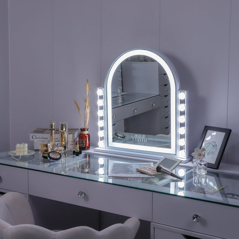 VANITII Arch Design BK Led Vanity Mirror   VNT-4658BK