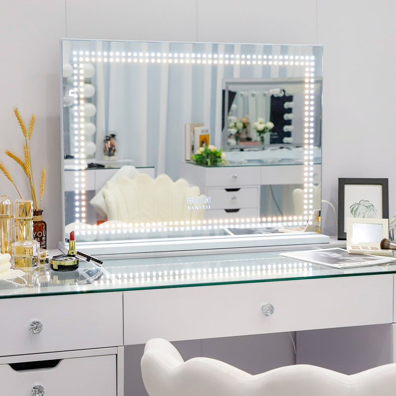 VANITII DL Vanity Mirror   VNT-8058LB-BT-W